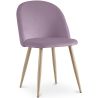 Buy Dining Chair - Velvet Upholstered - Scandinavian Style - Bennett Pink 59990 - in the EU