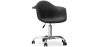 Buy Swivel Velvet Upholstered Office Chair with Wheels - Loy Black 60479 - prices