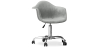 Buy Swivel Velvet Upholstered Office Chair with Wheels - Loy Light grey 60479 in the Europe