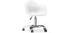 Buy Swivel Velvet Upholstered Office Chair with Wheels - Loy White 60479 - in the EU