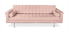 Buy Design Sofa Trendy (3 seats) - Faux Leather Pastel pink 13259 - prices