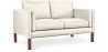 Buy Design Sofa 2332 (2 seats) - Faux Leather Ivory 13921 in the Europe