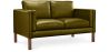 Buy Design Sofa 2332 (2 seats) - Faux Leather Olive 13921 at MyFaktory