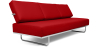 Buy Sofa Bed SQUAR (Convertible) - Faux Leather Red 14621 home delivery