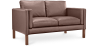 Buy Design Sofa 2332 (2 seats) - Faux Leather Coffee 13921 - in the EU
