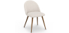 Buy Dining Chair - Upholstered in Bouclé Fabric - Scandinavian - Bennett White 60480 - in the EU