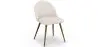 Buy Dining Chair - Upholstered in Bouclé Fabric - Scandinavian - Bennett White 60480 - in the EU