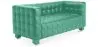 Buy Design Sofa Lukus (2 seats) - Faux Leather Turquoise 13252 - in the EU