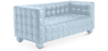 Buy Design Sofa Lukus (2 seats) - Faux Leather Pastel blue 13252 home delivery