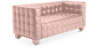 Buy Design Sofa Lukus (2 seats) - Faux Leather Pastel pink 13252 in the Europe