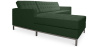 Buy Design Corner Sofa Kanel - Left Angle - Faux Leather Green 15184 with a guarantee