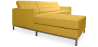 Buy Design Corner Sofa Kanel - Left Angle - Faux Leather Pastel yellow 15184 at MyFaktory