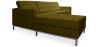 Buy Design Corner Sofa Kanel - Left Angle - Faux Leather Olive 15184 - prices