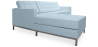 Buy Design Corner Sofa Kanel - Left Angle - Faux Leather Pastel blue 15184 in the Europe