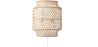 Buy Bamboo Wall Lamp Shade, Boho Bali Style - Lorna Natural 60485 - in the EU