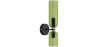Buy Lamp Wall Light - Crystal and Metal - Hat Green 60523 - prices