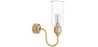 Buy Chandelier Lamp - Golden Wall Light - Rene Transparent 60527 - in the EU