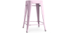 Buy Bar Stool Bistrot Metalix Industrial Design Metal - 60 cm - New Edition Pastel pink 60122 - in the EU