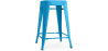 Buy Bar Stool Bistrot Metalix Industrial Design Metal - 60 cm - New Edition Turquoise 60122 in the Europe