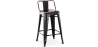 Buy Bar Stool with Backrest - Industrial Design - 60cm - New Edition - Metalix Metallic bronze 60126 in the Europe
