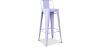 Buy Bar Stool with Backrest - Industrial Design - 76cm - New Edition - Metalix Lavander 60325 with a guarantee