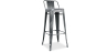 Buy Bar Stool with Backrest - Industrial Design - 76cm - New Edition - Metalix Industriel 60325 - in the EU