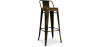 Buy Bar Stool with Backrest - Industrial Design - 76cm - New Edition - Metalix Metallic bronze 60325 - prices