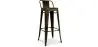 Buy Bar Stool with Backrest - Industrial Design - 76cm - New Edition - Metalix Metallic bronze 60325 in the Europe