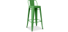Buy Bar Stool with Backrest - Industrial Design - 76cm - New Edition - Metalix Green 60325 in the Europe