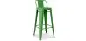 Buy Bar Stool with Backrest - Industrial Design - 76cm - New Edition - Metalix Green 60325 home delivery