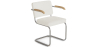 Buy Dining Chair Boucle Design with Armrest - Nui White 60540 - in the EU