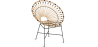 Buy Round Synthetic Rattan Outdoor Chair - Boho Bali Design - Monai Natural 60541 - in the EU