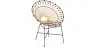 Buy Round Synthetic Rattan Outdoor Chair - Boho Bali Design - Monai Natural 60541 - in the EU