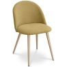 Buy Dining Chair - Upholstered in Fabric - Scandinavian Style -Bennett  Light Yellow 59261 in the Europe