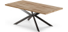 Buy Rectangular Dining Table - Industrial - Wood and Metal - Alise Natural wood 60608 - in the EU