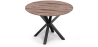Buy Round Dining Table - Industrial - Wood and Metal - Alise Natural wood 60609 - in the EU