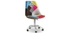 Buy Swivel Office Chair - Patchwork Upholstery - Simona  Multicolour 60621 - in the EU