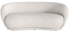 Buy Curved Sofa - 3 Seater - Boucle Fabric - Onda White 60628 - in the EU
