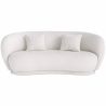 Buy Curved Sofa - 3 Seater - Boucle Fabric - Onda White 60628 - in the EU