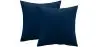 Buy Pack of 2 velvet cushions - cover and filling - Lenay Dark blue 60631 - in the EU