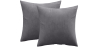 Buy Pack of 2 velvet cushions - cover and filling - Lenay Dark grey 60631 - in the EU