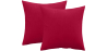 Buy Pack of 2 velvet cushions - cover and filling - Lenay Red 60631 home delivery