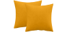 Buy Pack of 2 velvet cushions - cover and filling - Lenay Yellow 60631 with a guarantee