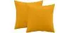 Buy Pack of 2 velvet cushions - cover and filling - Lenay Yellow 60631 - in the EU