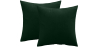 Buy Pack of 2 velvet cushions - cover and filling - Lenay Dark green 60631 - in the EU