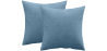 Buy Pack of 2 velvet cushions - cover and filling - Lenay Light blue 60631 - prices