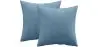 Buy Pack of 2 velvet cushions - cover and filling - Lenay Light blue 60631 - prices
