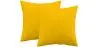 Buy Pack of 2 velvet cushions - cover and filling - Lenay Pastel yellow 60631 at MyFaktory