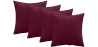 Buy Pack of 4 velvet cushions - cover and filling - Lenay Cognac 60632 in the Europe