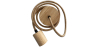 Buy Hanging Lamp Cable in Jute and Wood - 200cm - Lewis Natural 60633 - in the EU